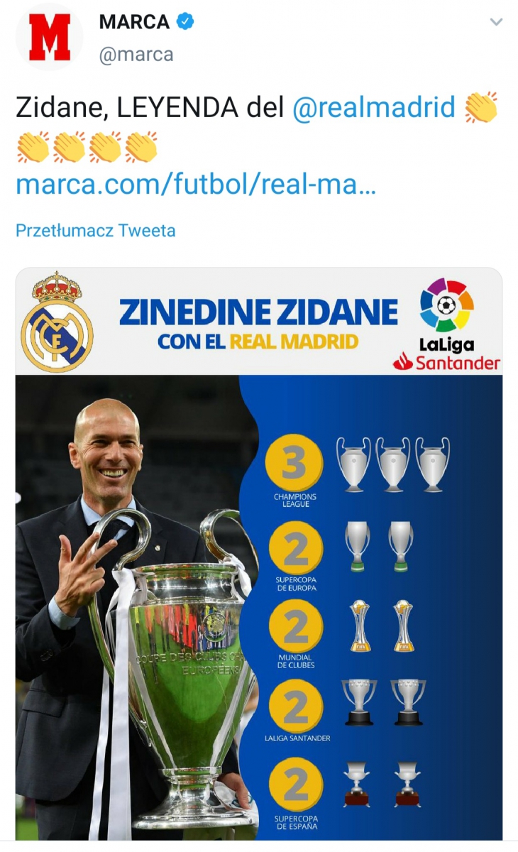 WSZYSTKIE TROFEA Zinedine'a Zidane'a jako trenera Realu Madryt